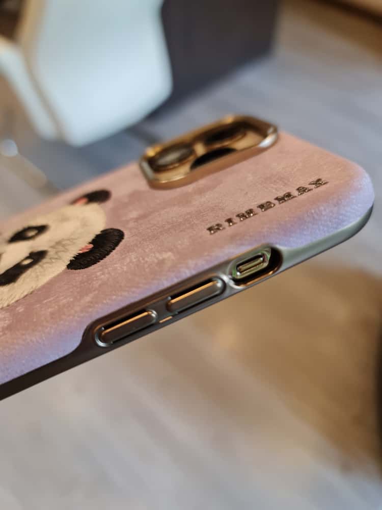 RMBMAX Embroidery Leather Frame Lens Case Panda