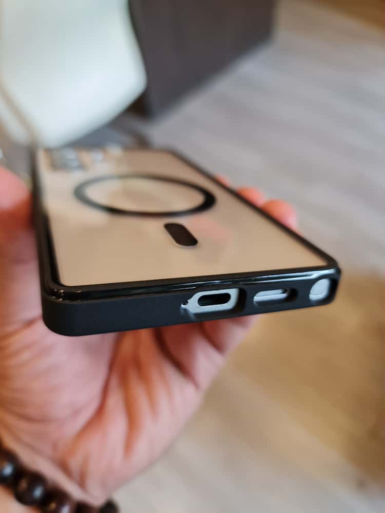 Twin Side Carbon Fiber Magsafe Phone Case For Samsung (Grey)