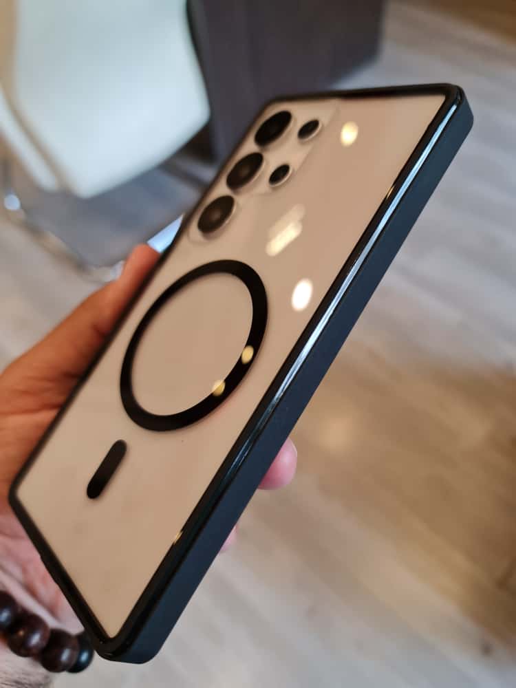 Twin Side Carbon Fiber Magsafe Phone Case For Samsung (Grey)