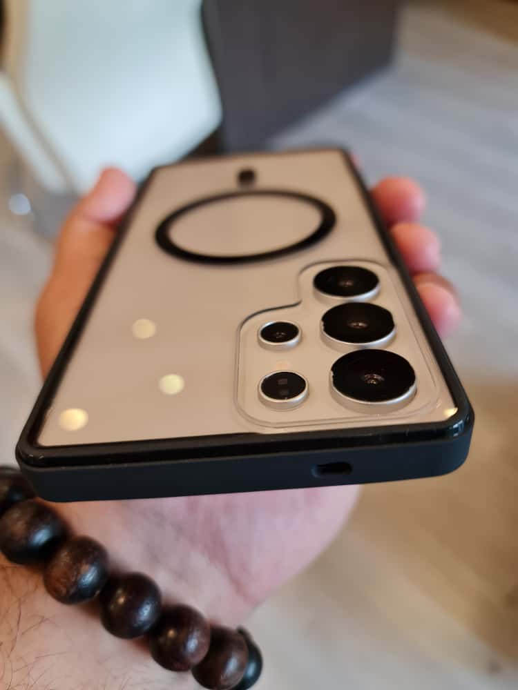 Twin Side Carbon Fiber Magsafe Phone Case For Samsung (Grey)