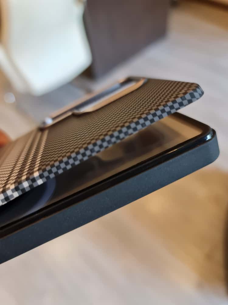 Twin Side Carbon Fiber Magsafe Phone Case For Samsung (Grey)