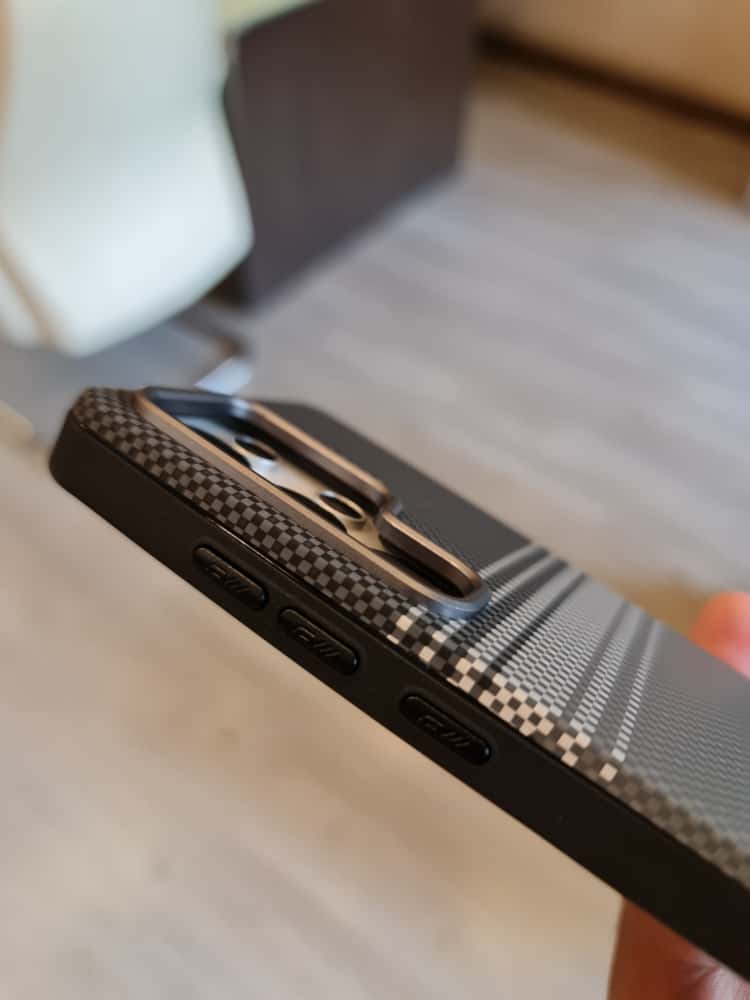 Twin Side Carbon Fiber Magsafe Phone Case For Samsung (Grey)