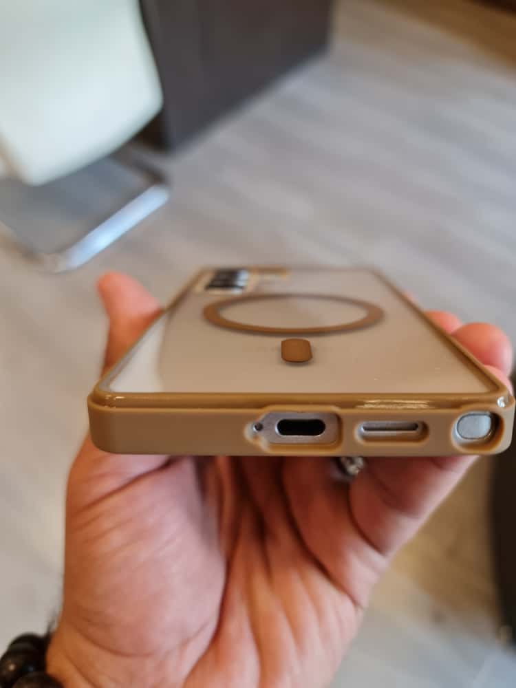 Twin Side Carbon Fiber Magsafe Phone Case For Samsung (Brown)