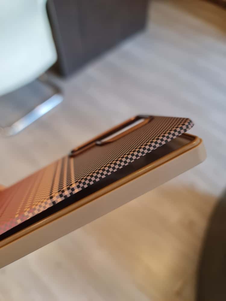 Twin Side Carbon Fiber Magsafe Phone Case For Samsung (Brown)