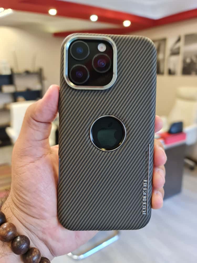 RIMBMAX Luxury glazed carbon case For Iphone
