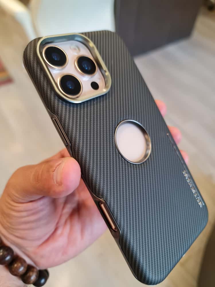 RIMBMAX Luxury glazed carbon case For Iphone