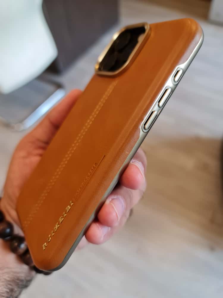 RIMBMAX iPhone Leather Custom Design Magnetic Protective Back Cover