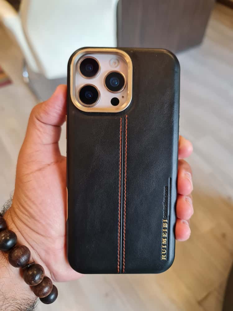 RIMBMAX iPhone Leather Custom Design Magnetic Protective Back Cover