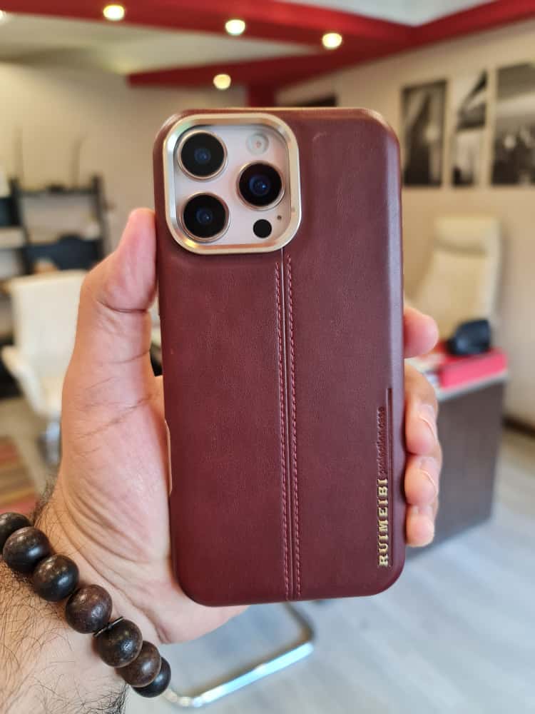 RIMBMAX iPhone Leather Custom Design Magnetic Protective Back Cover