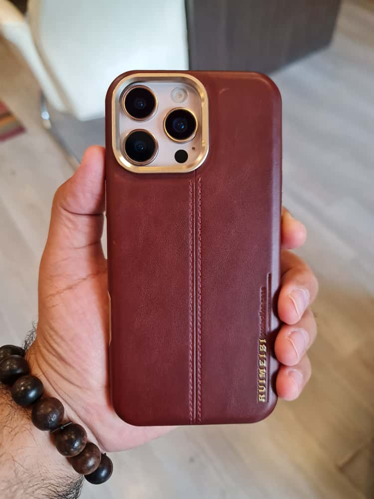 RIMBMAX iPhone Leather Custom Design Magnetic Protective Back Cover