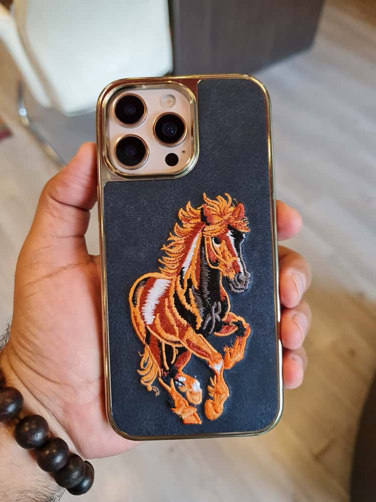 RMBMAX Embroidery Leather Frame Lens Case shape 3