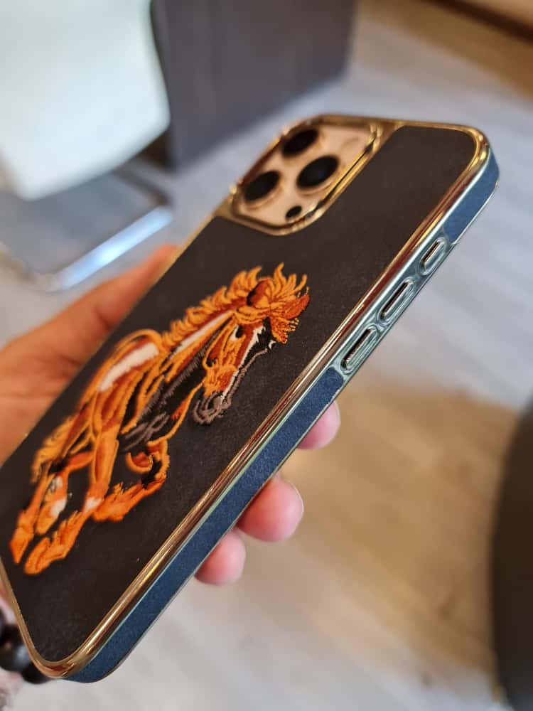 RMBMAX Embroidery Leather Frame Lens Case shape 3