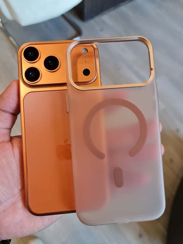 Gorgeous clear frosted case for iPhone(Orange)