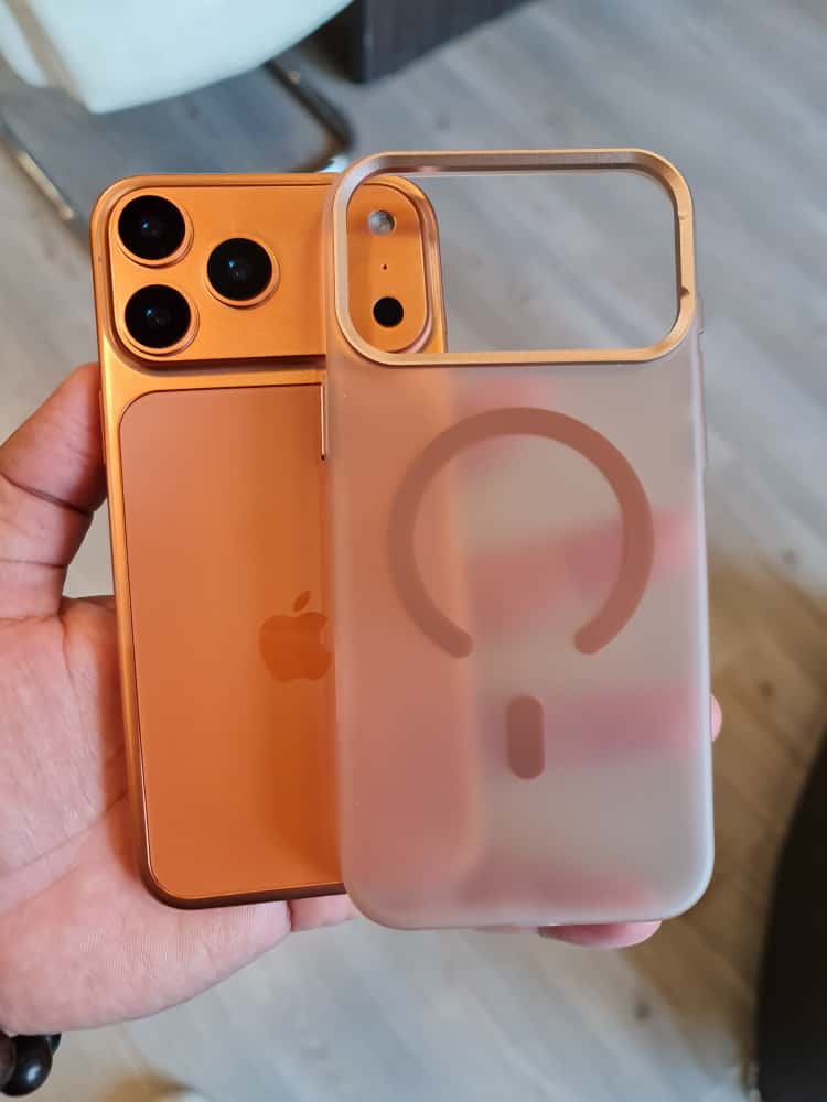 Gorgeous clear frosted case for iPhone(Orange)