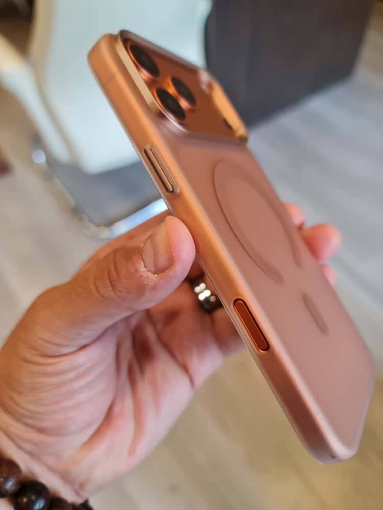 Gorgeous clear frosted case for iPhone(Orange)