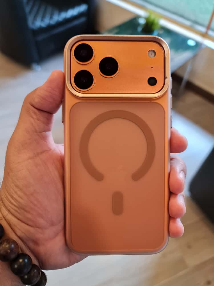 Gorgeous clear frosted case for iPhone(Orange)