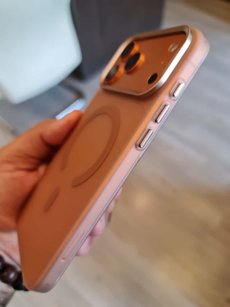 Gorgeous clear frosted case for iPhone(Orange)