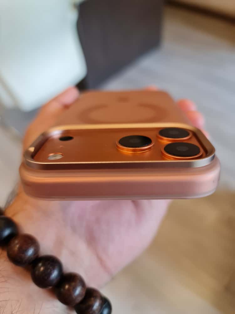 Gorgeous clear frosted case for iPhone(Orange)