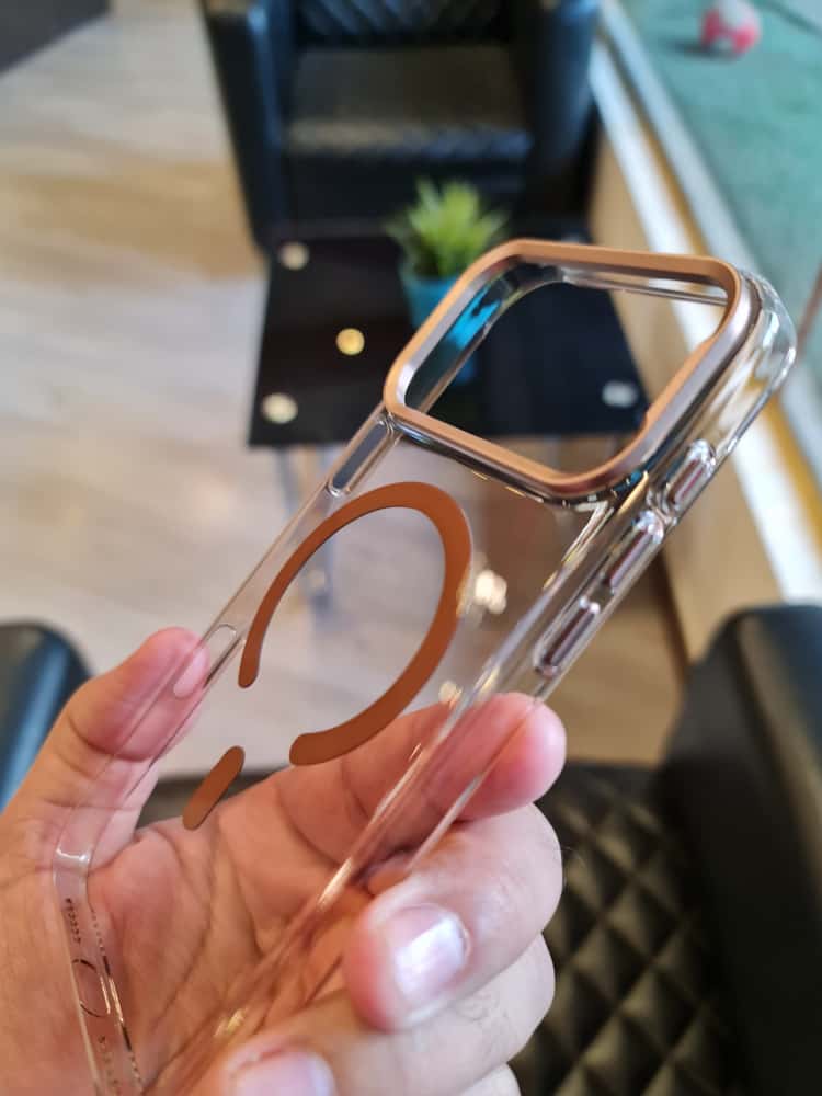 Gorgeous clear glossy case for iPhone (Orange)