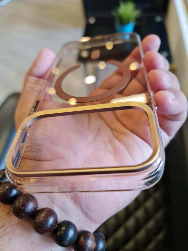 Gorgeous clear glossy case for iPhone (Orange)