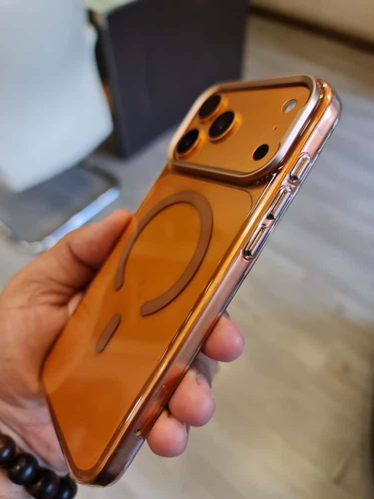 Gorgeous clear glossy case for iPhone (Orange)