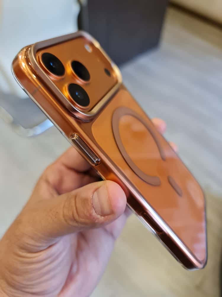 Gorgeous clear glossy case for iPhone (Orange)