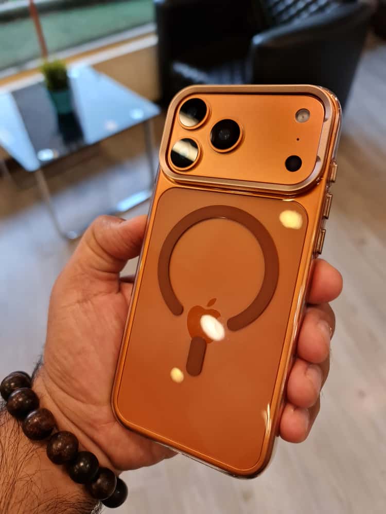 Gorgeous clear glossy case for iPhone (Orange)