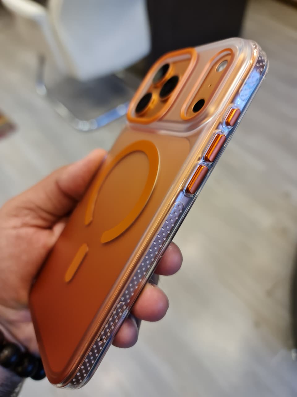 Gradient Color Translucent Magnetic Rugged Phone Case for iPhone 17 Series(Shape1)