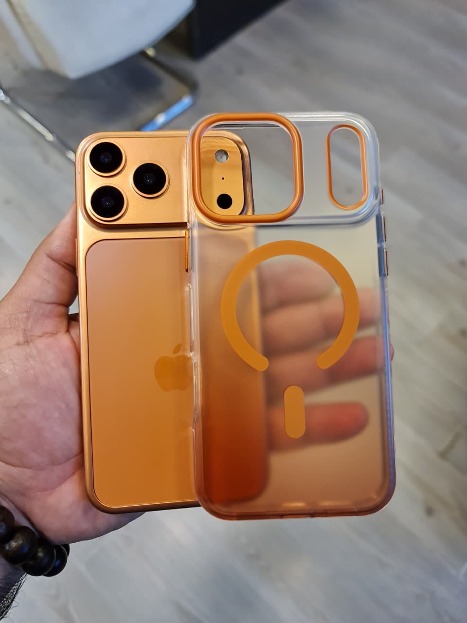 Gradient Color Translucent Magnetic Rugged Phone Case for iPhone 17 Series(Shape1)