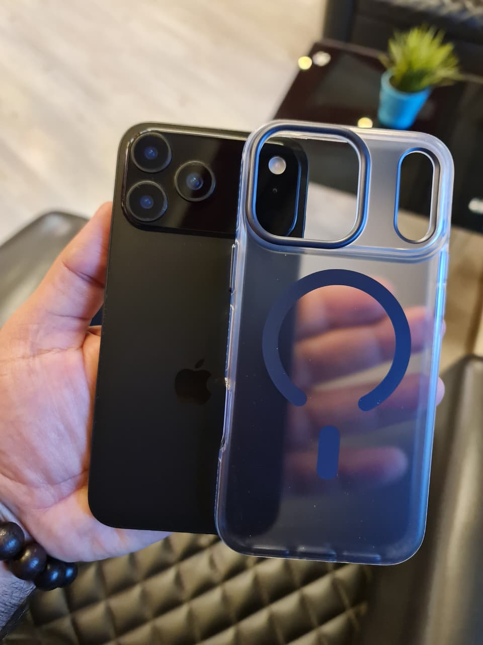 Gradient Color Translucent Magnetic Rugged Phone Case for iPhone 17 Series(Shape 2)