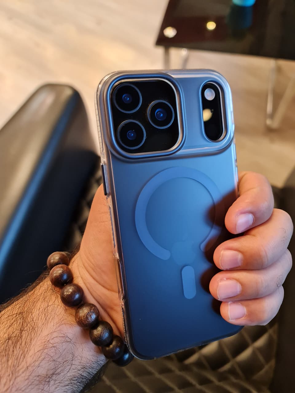 Gradient Color Translucent Magnetic Rugged Phone Case for iPhone 17 Series(Shape 2)