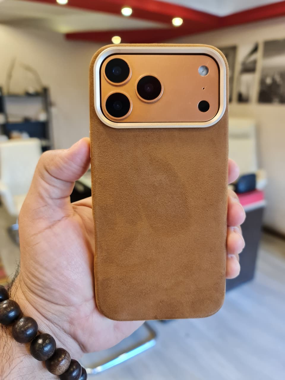 Fashion Suede PU Leather Magnetic Mobile Phone Cases for iPhone