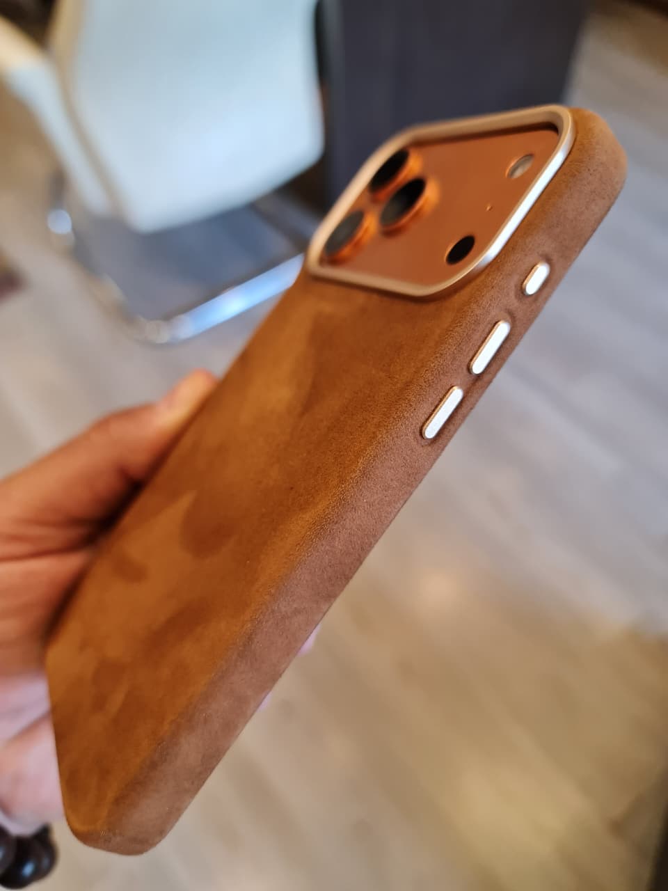 Fashion Suede PU Leather Magnetic Mobile Phone Cases for iPhone