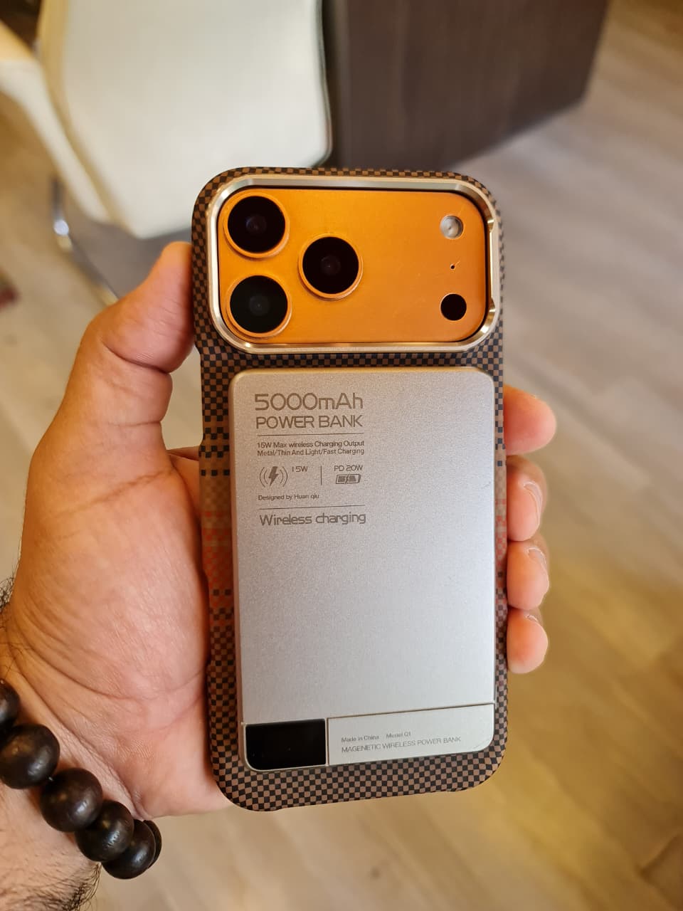 High Quality Carbon Fiber Mobile Phone Case Cover for iPhone(Brown)