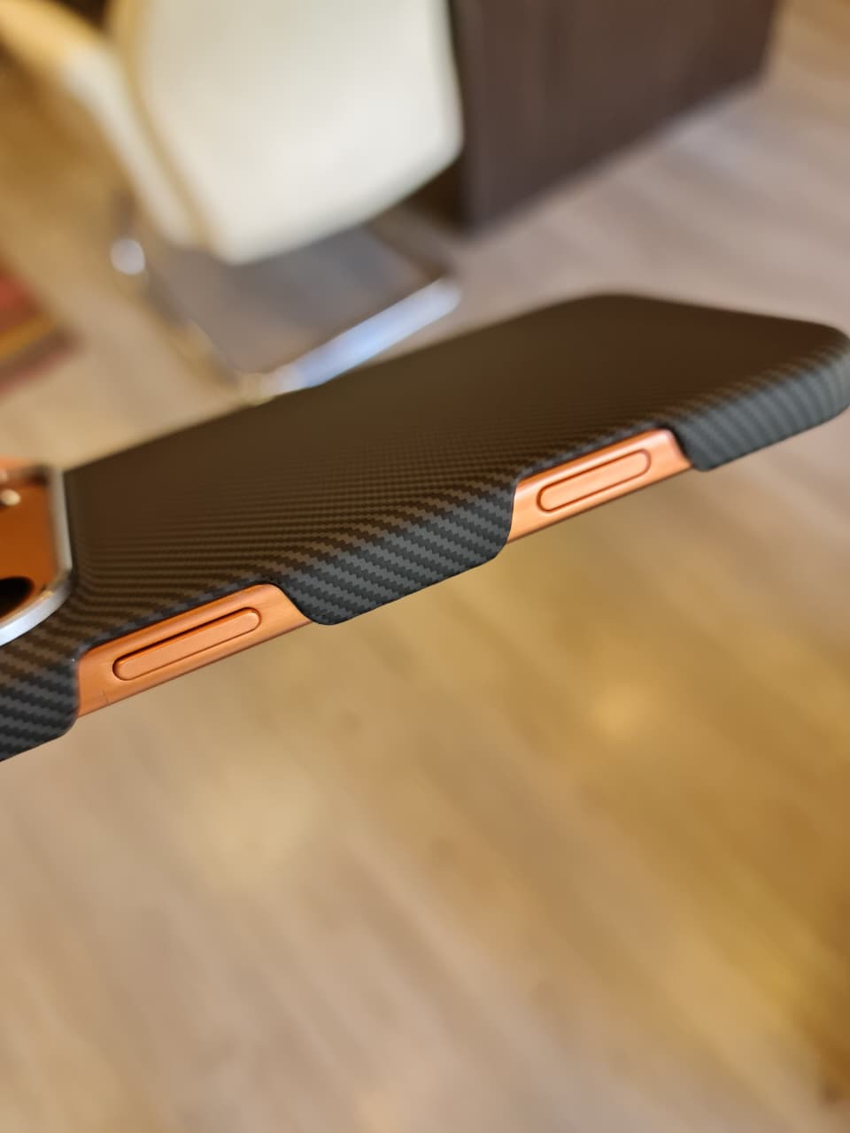 High Quality Carbon Fiber Mobile Phone Case Cover for iPhone(Black)