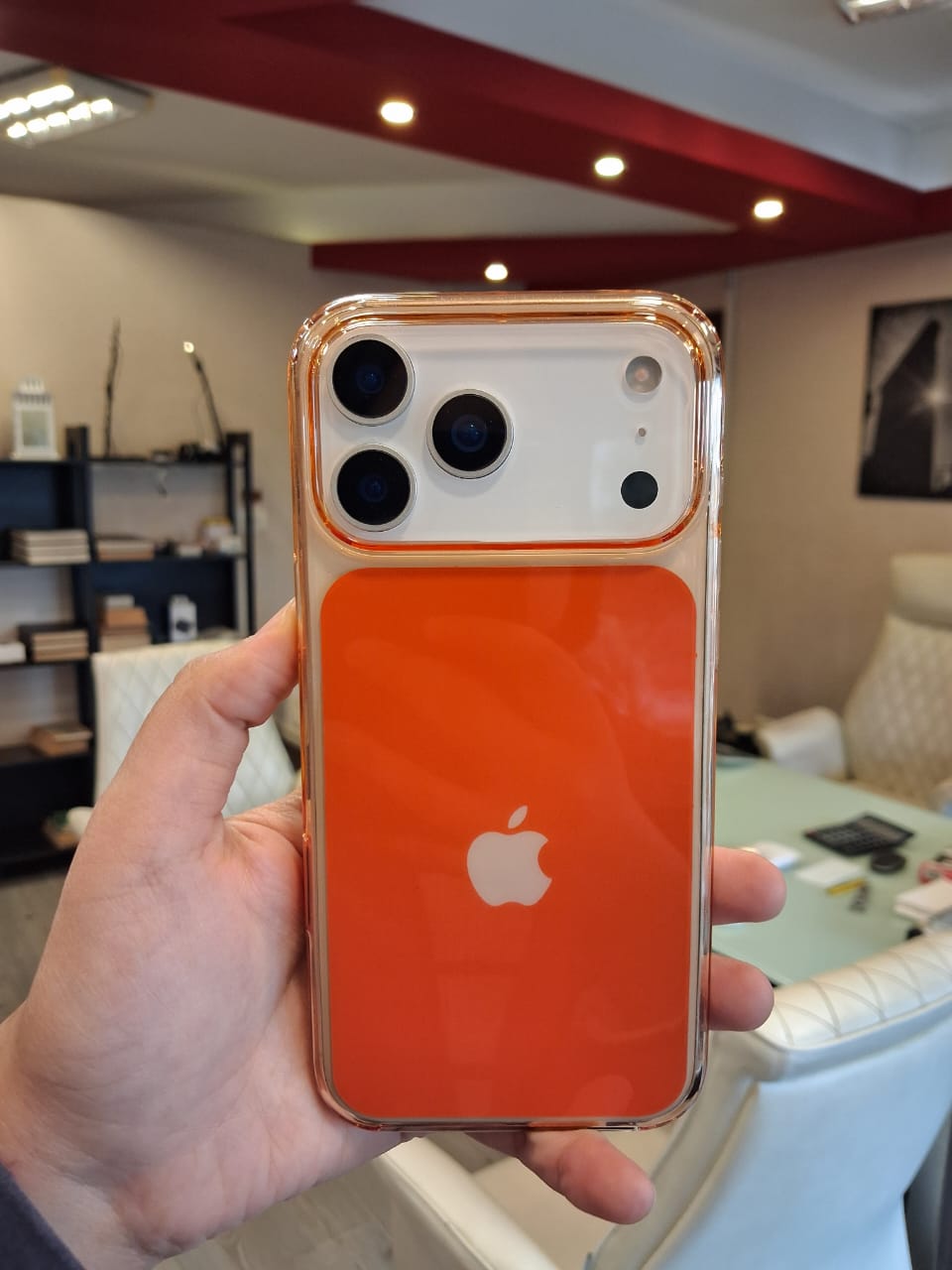 High-end Acrylic Color Design Clear Magnetic Case for iPhone 17 Pro Max