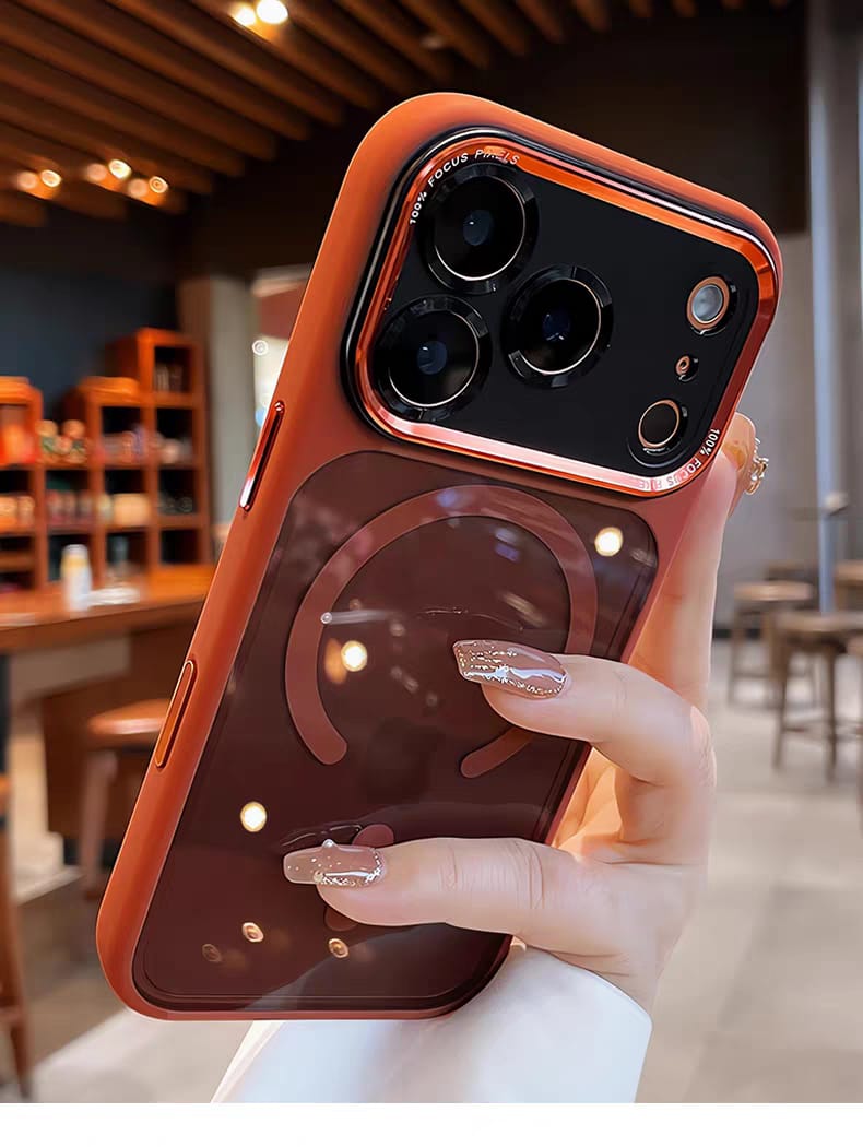 Popular TPU Acrylic Clear Magnetic Phone Case for iPhone 17 Pro Max