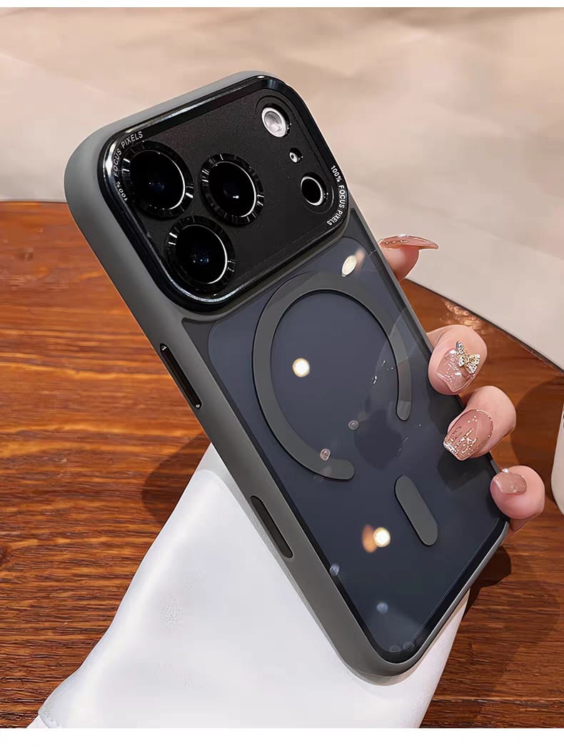 Popular TPU Acrylic Clear Magnetic Phone Case for iPhone 17 Pro Max