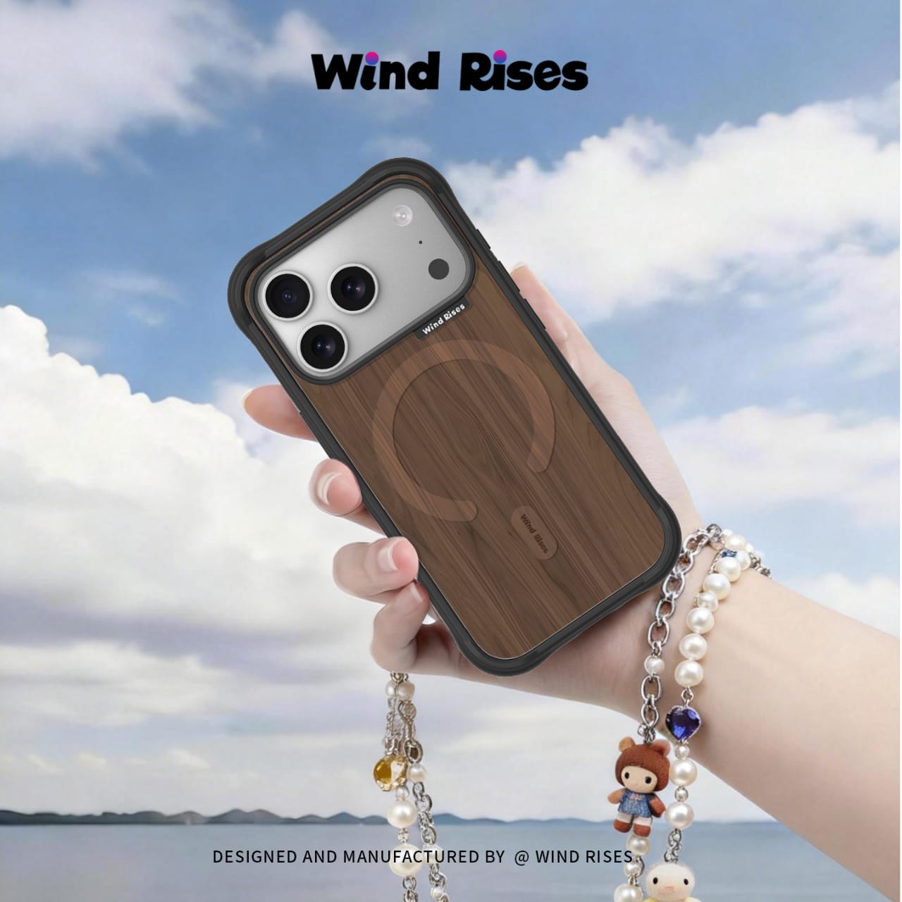 Wind Rises wooden Magnetic Phone Case for IPhone