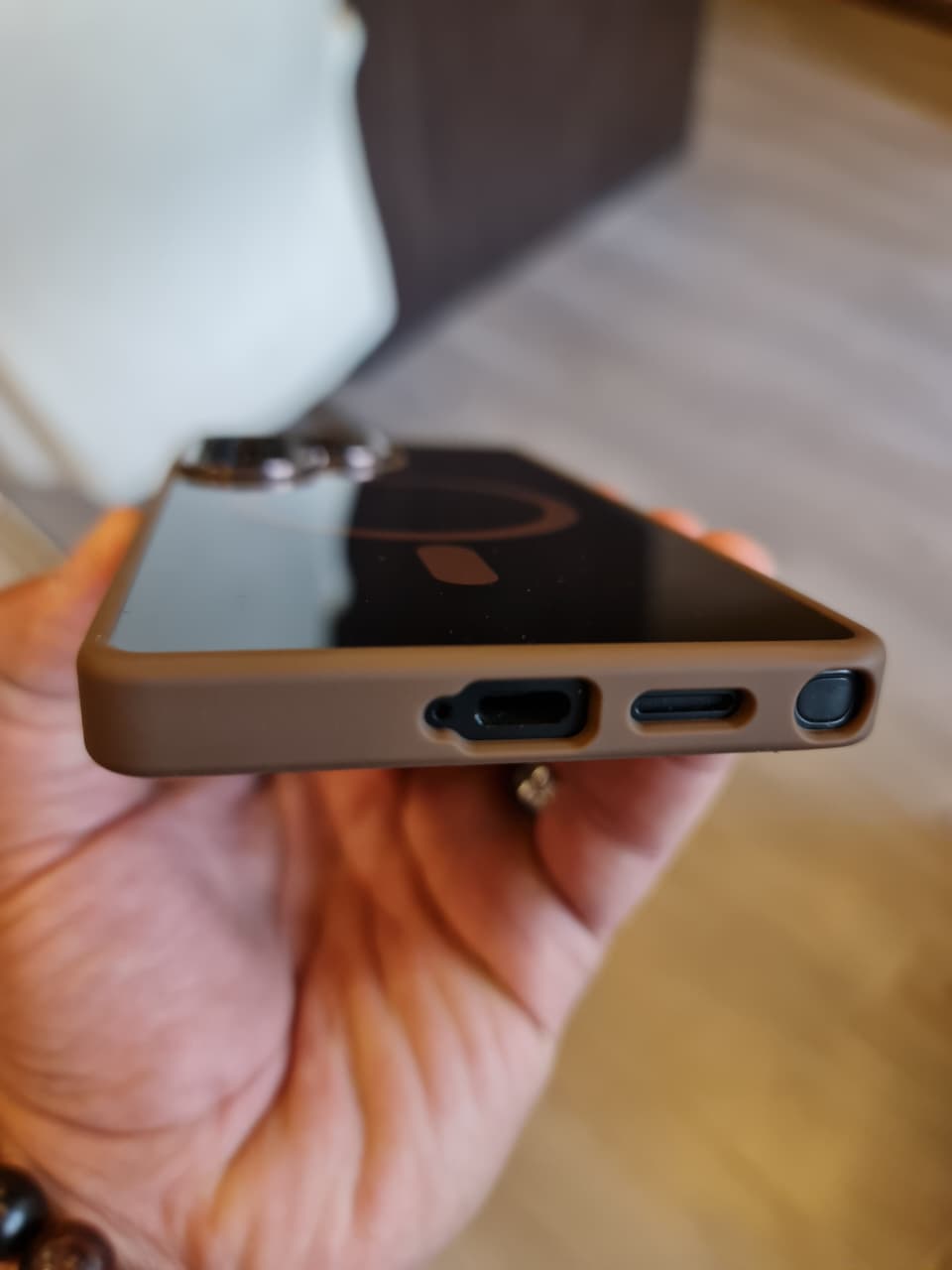 Popular TPU Acrylic Clear Magnetic Phone Case for Samsung