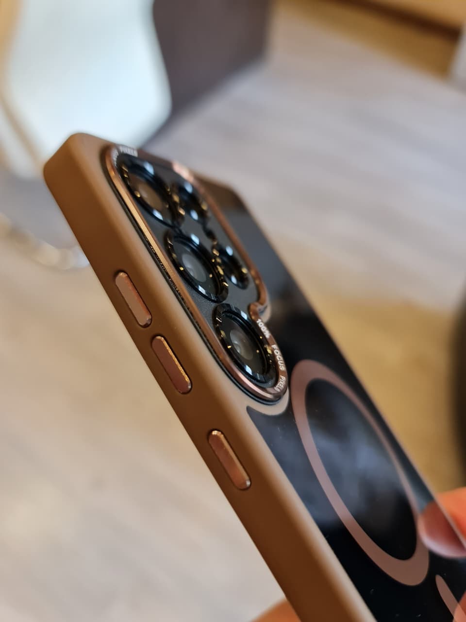 Popular TPU Acrylic Clear Magnetic Phone Case for Samsung