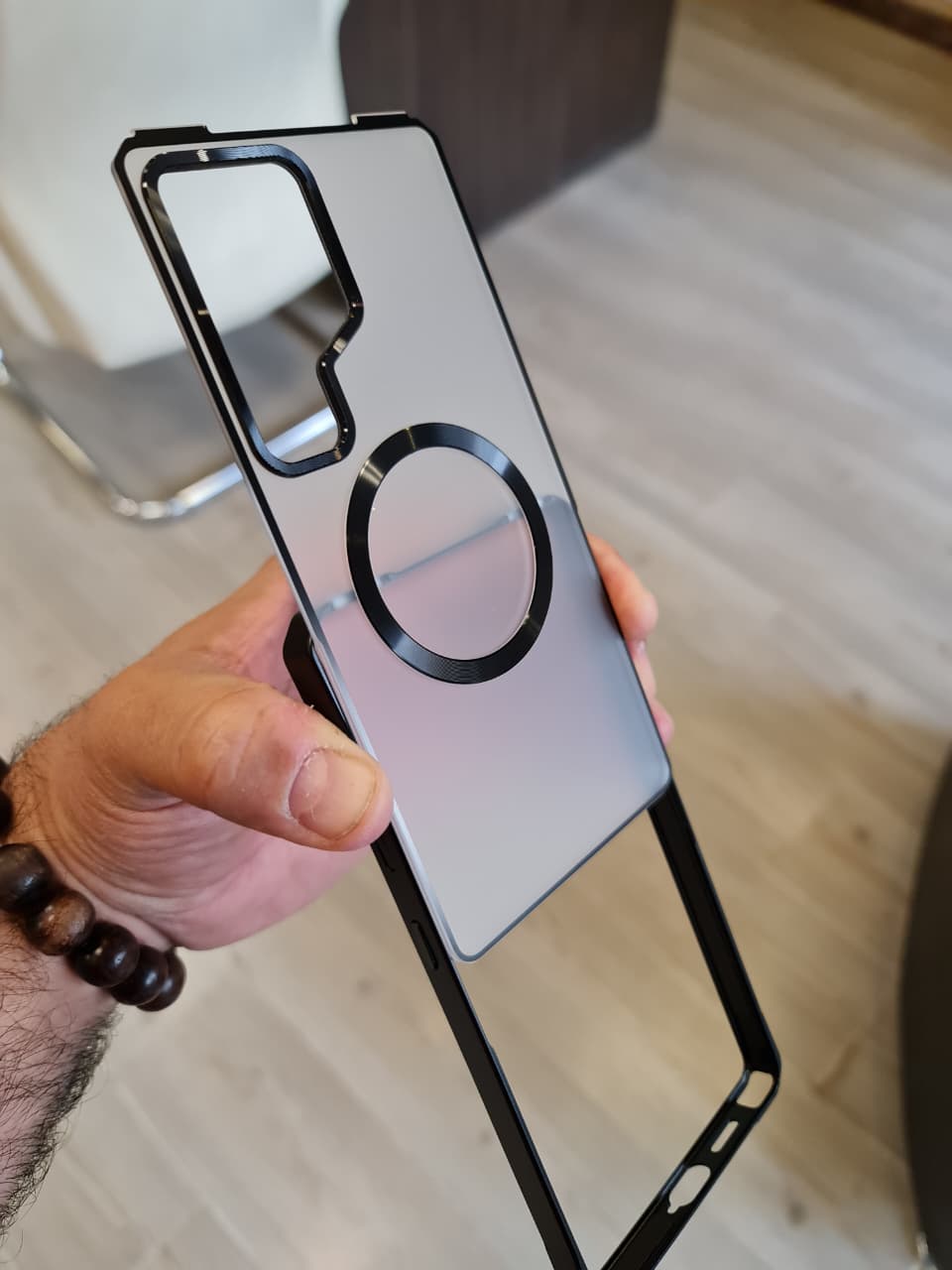 Amazing Metal Bumper Frame Frosted PC Back Cover Case For Samsung