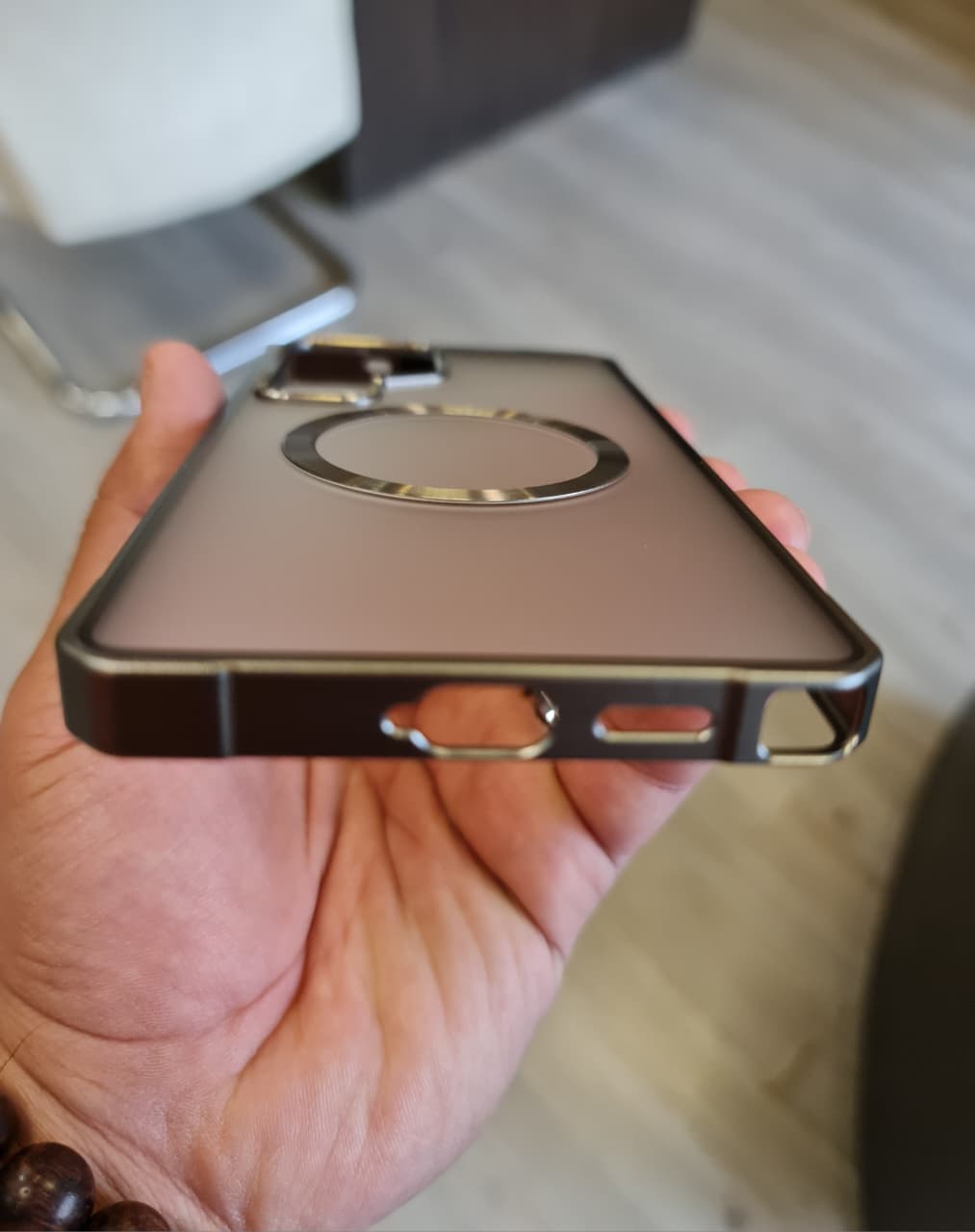 Amazing Metal Bumper Frame Frosted PC Back Cover Case For Samsung