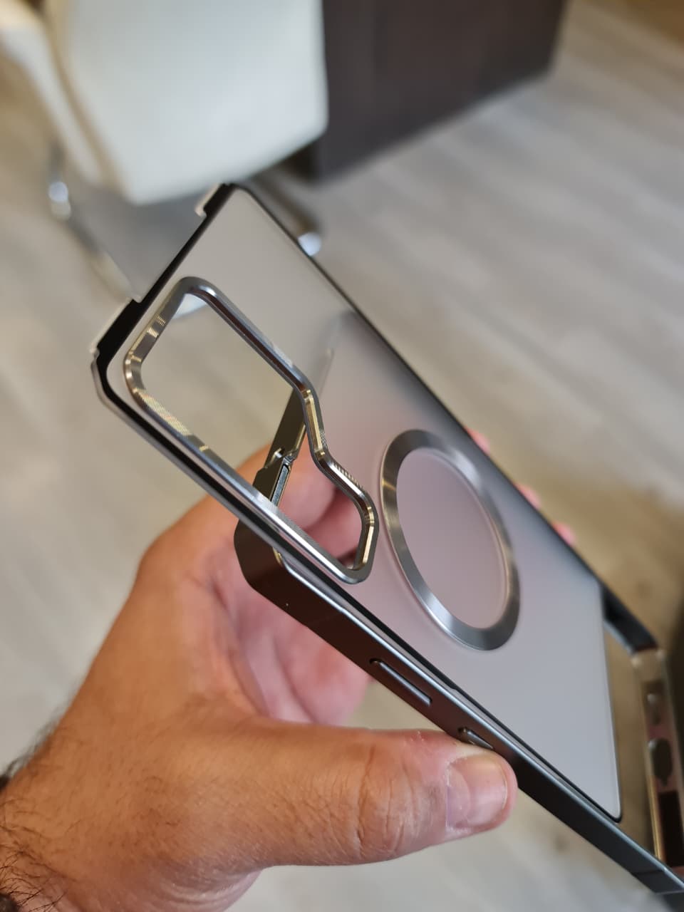 Amazing Metal Bumper Frame Frosted PC Back Cover Case For Samsung