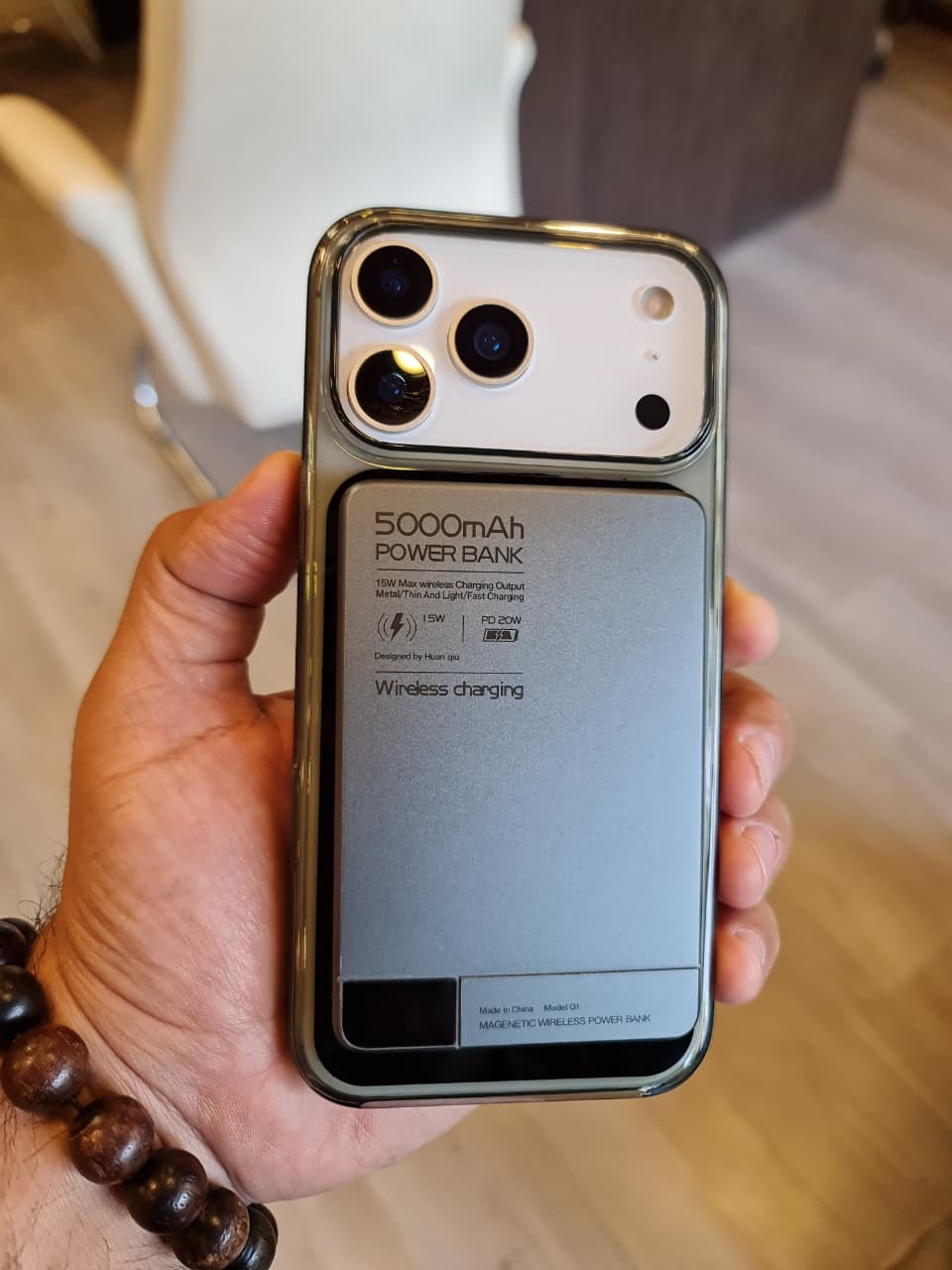 High-end Acrylic Color Design Clear Magnetic Case for iPhone 17 Pro Max