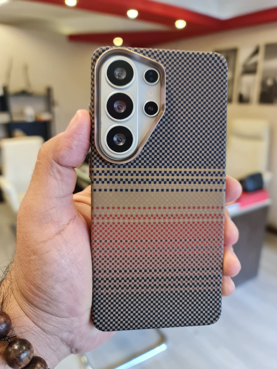 Carbon Fiber Texture Magsafe Phone Case For Samsung S26 Ultra