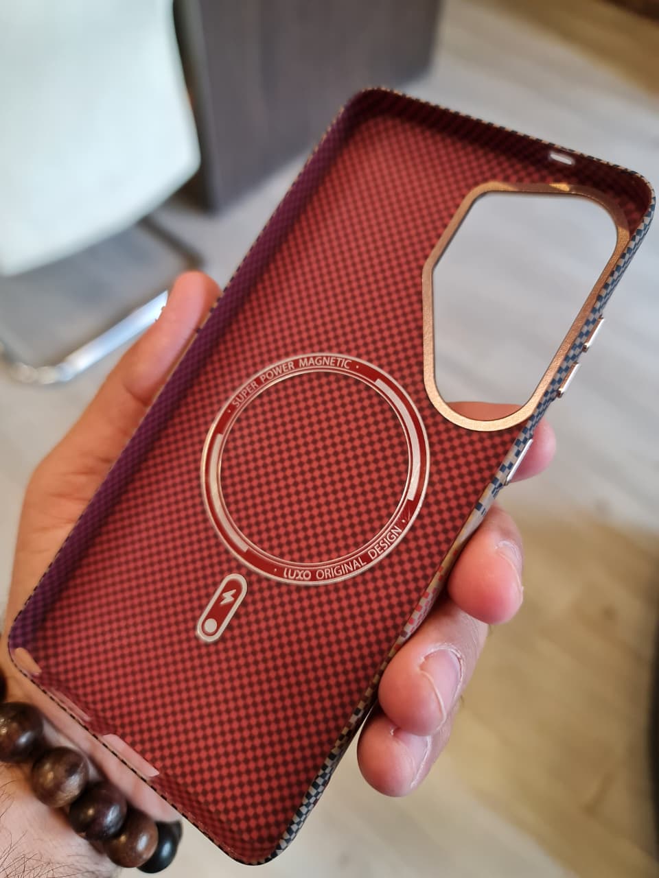 Carbon Fiber Texture Magsafe Phone Case For Samsung S26 Ultra