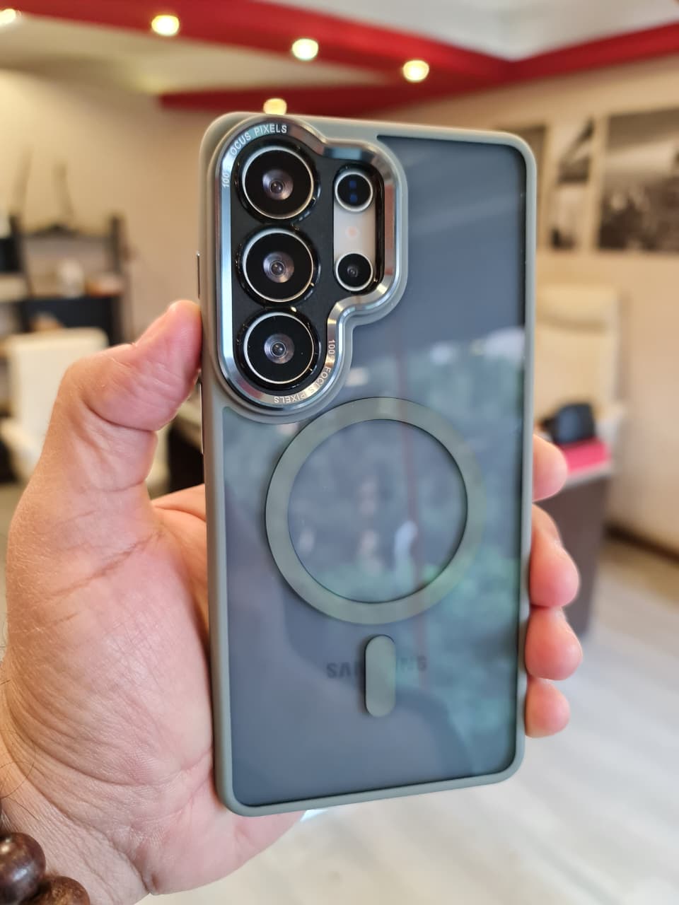 Popular TPU Acrylic Clear Magnetic Phone Case for Samsung S26 Ultra