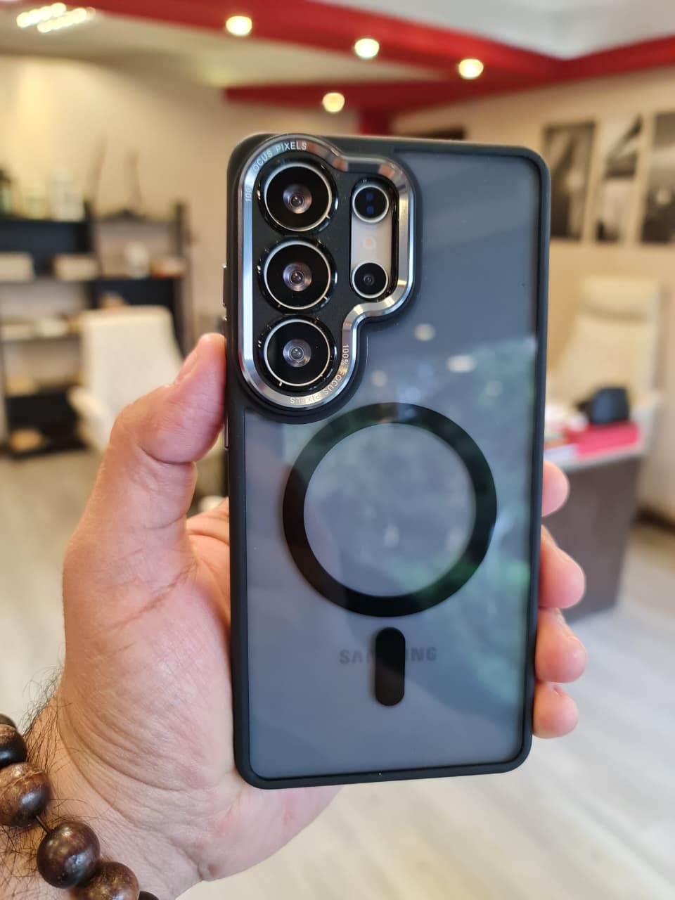 Popular TPU Acrylic Clear Magnetic Phone Case for Samsung S26 Ultra