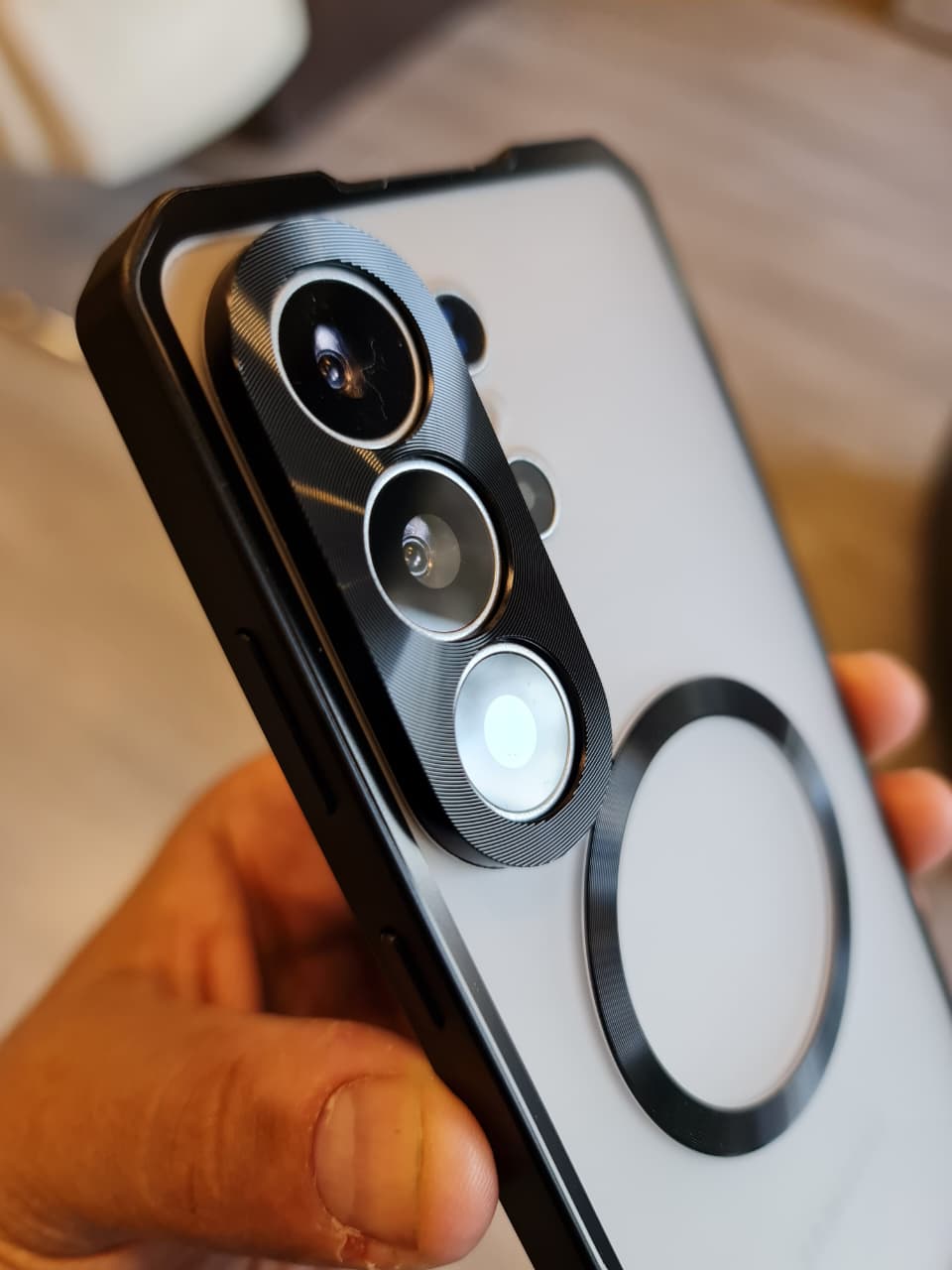 Amazing Metal Bumper Frame Frosted PC Back Cover Case For Samsung S26 Ultra